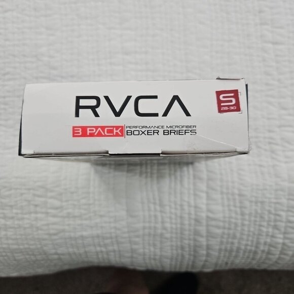 RVCA Men's Microfiber Boxer Briefs Size S (28-30) 3-Pack Stretch Flex Fit NIB - Picture 5 of 11